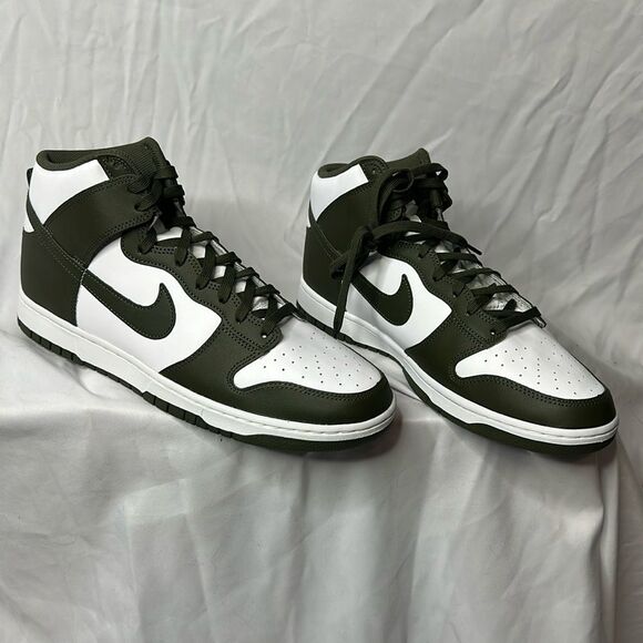 New in box Nike dunk cargo khaki retro Hi size 13 - Picture 1 of 8